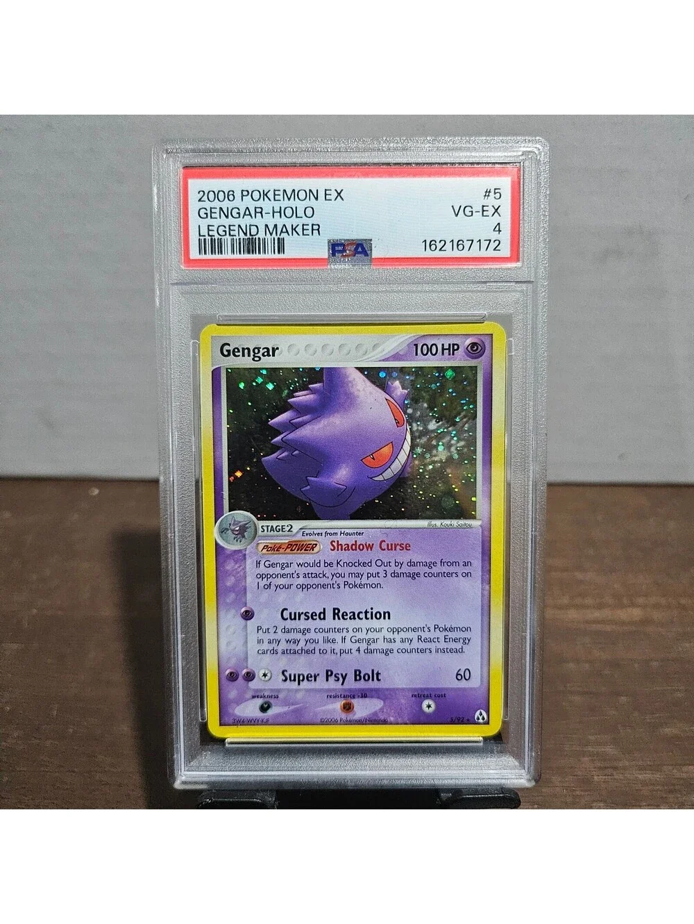 2006 Pokemon EX Legend Maker - Gengar-Holo #5 - PSA 4